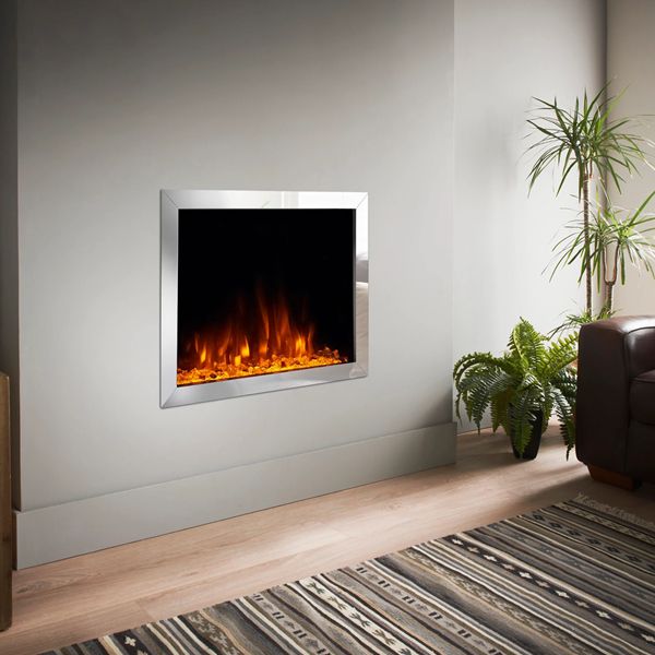 Bespoke 640 HD Electric Fire Silver