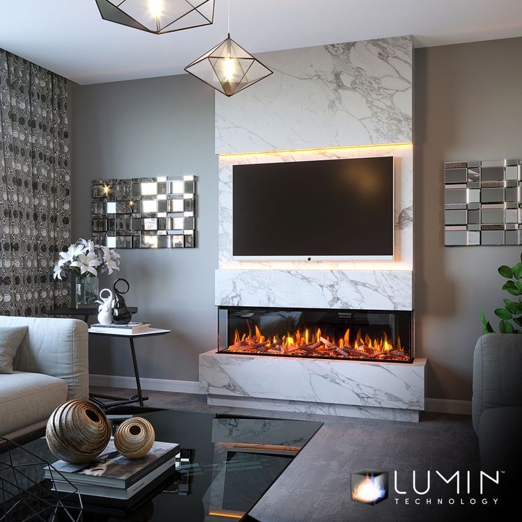 Panoramic 1500 Media Wall Fireplace