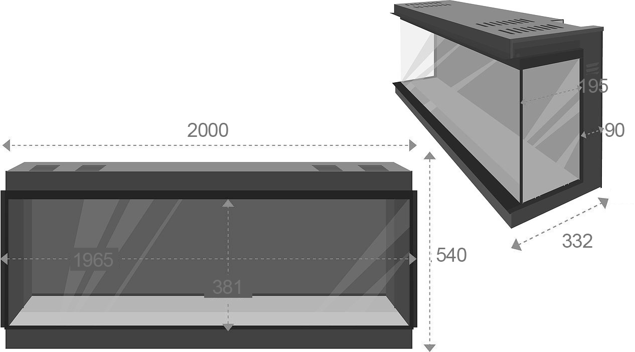 Panasonic 2000 Dimensions