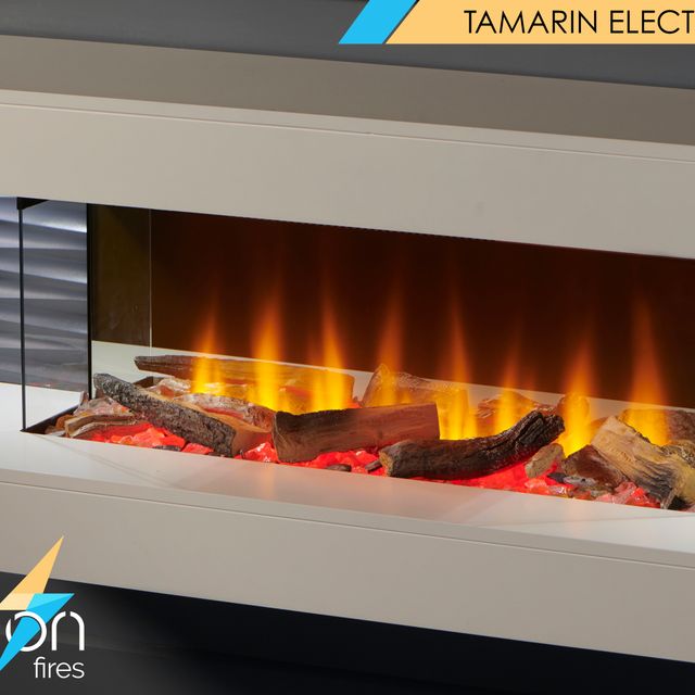 Tamarin Media Wall Fire Red Flame