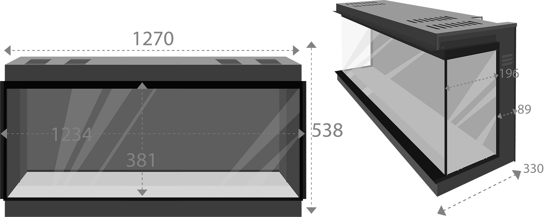 Panasonic 1500 Dimensions