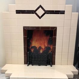 Art Deco Tiled Fireplace